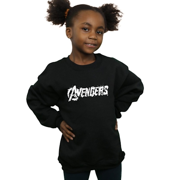 Avengers T-shirt för flickor 7-8 år Svart Black 7-8 Years