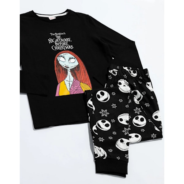 Nightmare Before Christmas Pyjamas för Herr M Svart/Vit Black/White M