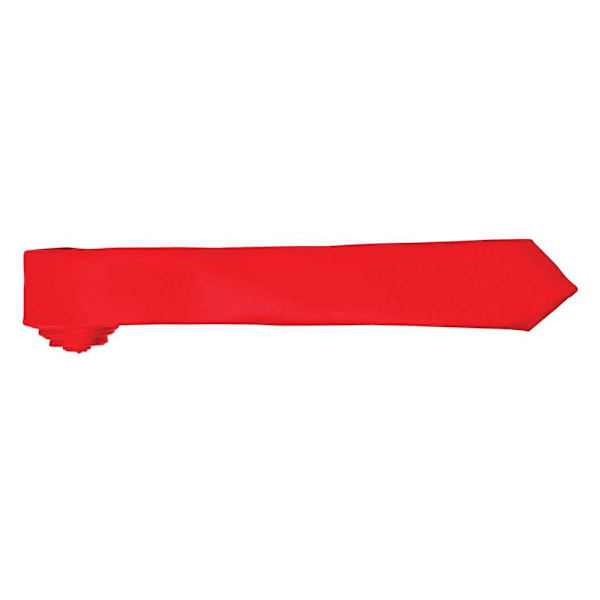 Premier Tie - Herr Slim Retro Arbetslips En Storlek Röd Red One Size