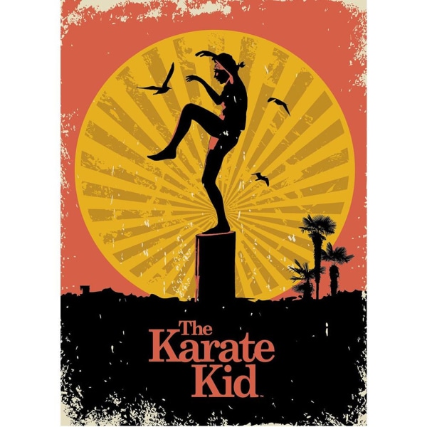 The Karate Kid Sunset Poster 61cm x 91cm Gul/Svart/Orange Yellow/Black/Orange 61cm x 91cm