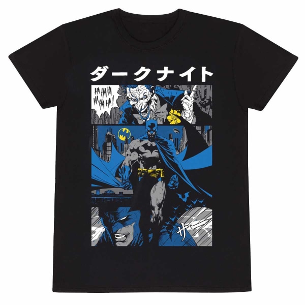 Batman Unisex Vuxen Manga T-shirt XXL Svart Black XXL