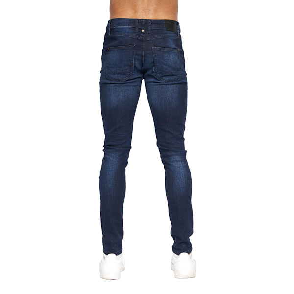 Duck And Cover Mens Maylead Slim Jeans 34S Mörk Tvätt Dark Wash 34S