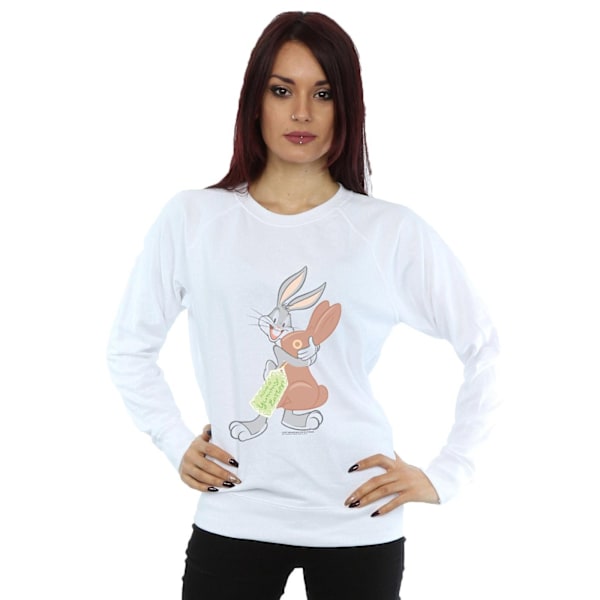 Looney Tunes Dam/Damer Bugs Bunny Yummy Påsktröja M White M