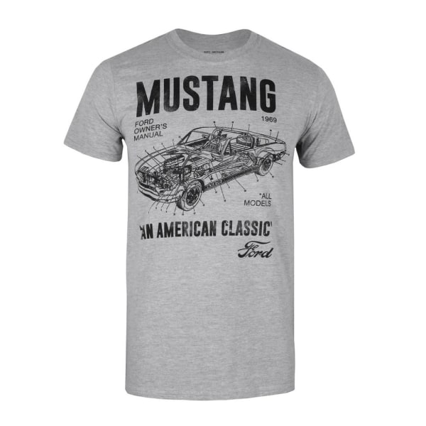 Ford Mustang Manuell T-shirt XXL Vit White XXL