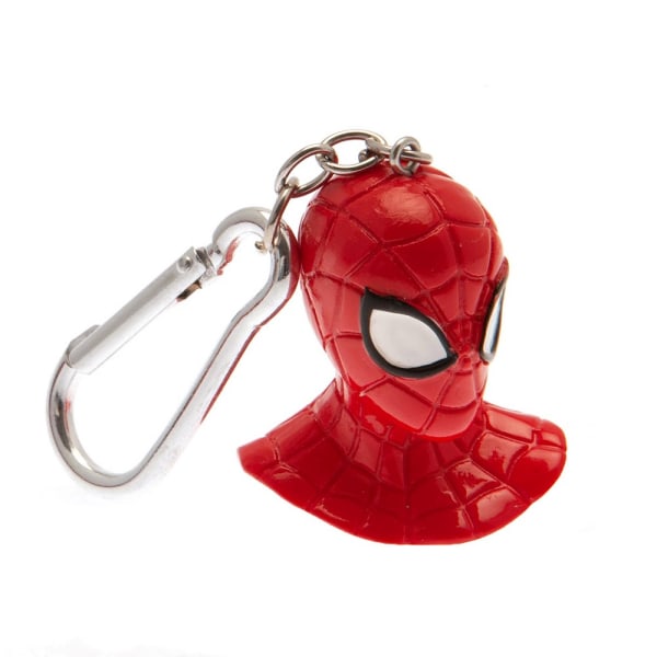 Spider-Man 3D polyresin nyckelring 45 mm x 35 mm x 10 mm Röd/Vit Red/White 45mm x 35mm x 10mm
