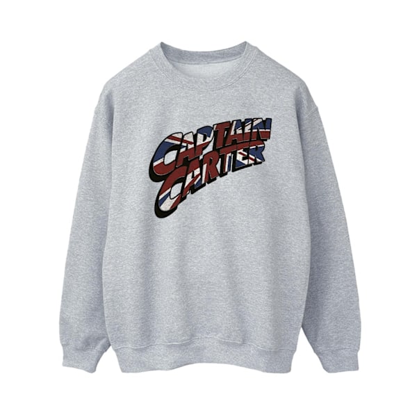 Marvel Dam/Damer Vad Om Captain Carter Sweatshirt L Sports Sports Grey L