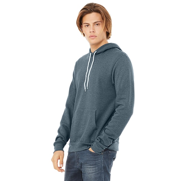 Bella + Canvas Unisex Pullover Polycotton Fleece Hooded Sweatsh Slate Heather L