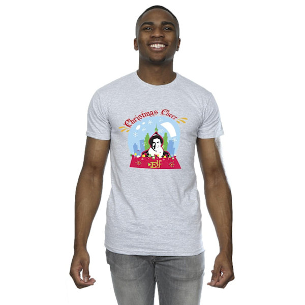 Elf Herr Jul Snöglob T-shirt M Sports Grey Sports Grey M