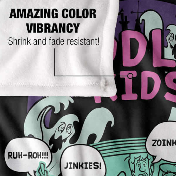 Scooby Doo Meddling Kids Gruppbild Filt One Size Flerfärgad Multicoloured One Size