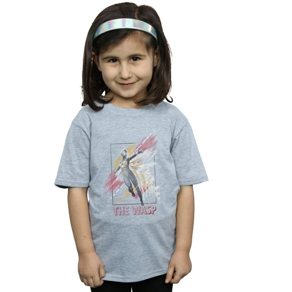 Marvel Girls Ant-Man And The Wasp Inramad Geting T-shirt i bomull 5- Sports Grey 5-6 Years