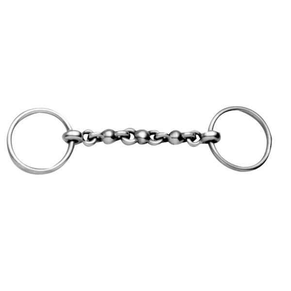 Korsteel Rostfritt Stål Waterford Löst Ring Bradoon Snaffle B Silver 6in