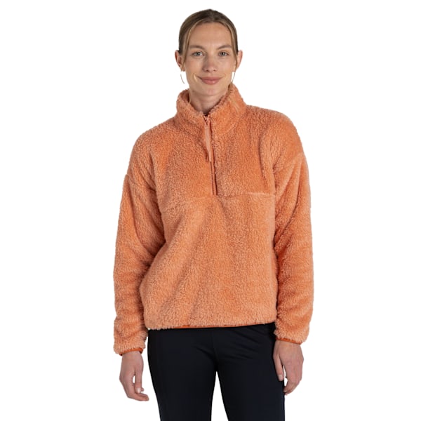 Craghoppers Bron Halvzip Fleece Topp för Kvinnor/Dam 18 UK Lera Clay 18 UK