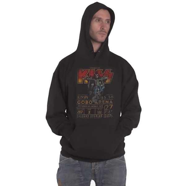 Kiss Unisex Vuxen Cobra Arena ´76 Eco Friendly Hoodie XL Svart Black XL