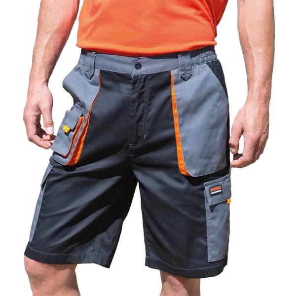Result Work-Guard Mens Lite Shorts M Svart/Grå Black/Grey M