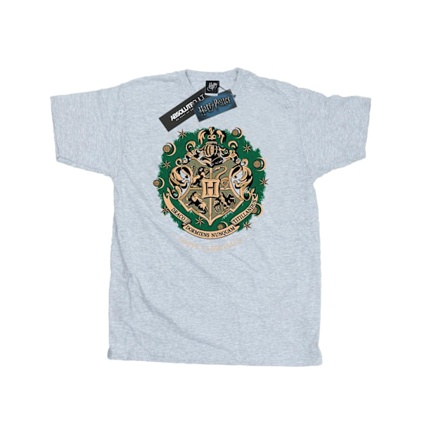 Harry Potter Herr Jul T-shirt i Bomull med Krans L Röd Red L