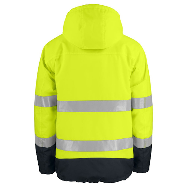 Projob Herr Funktionsjacka med Reflekterande Tejp, Vadderad, 4XL Gul Yellow/Black 4XL
