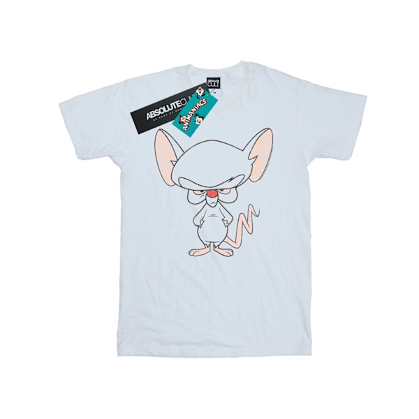 Animaniacs Dam/Damer The Brain Klassisk Pose Bomull Pojkvän White S