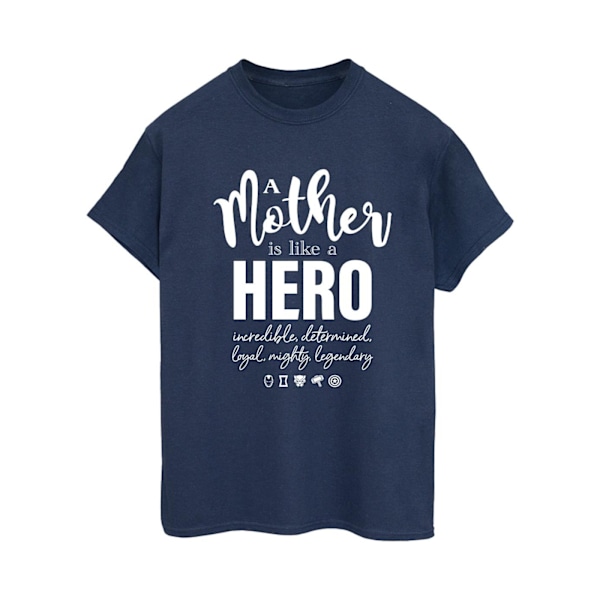 Marvel Womens/Ladies Avengers Mother Hero Cotton Boyfriend T-Sh Navy Blue XL