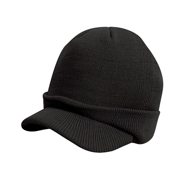 Result Winter Essentials Esco Army Knitted Hat One Size Black Black One Size