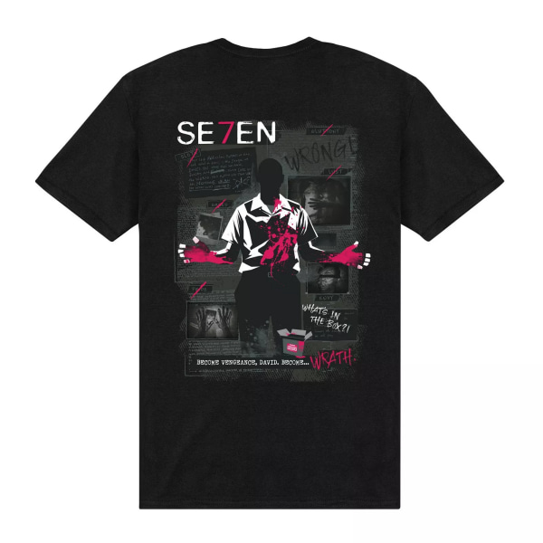Se7en Unisex Vuxen Bli Hämnd T-Shirt XXL Svart Black XXL