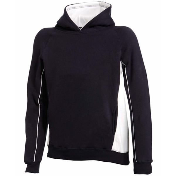 Finden & Hales Barn/Barn Kontrast Hoodie 13-14 År Marinblå/Vit Navy/White 13-14 Years