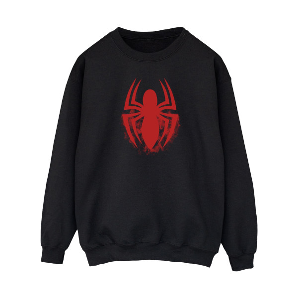 Spider-Man Herr Emblem Logo Sweatshirt XXL Svart Black XXL