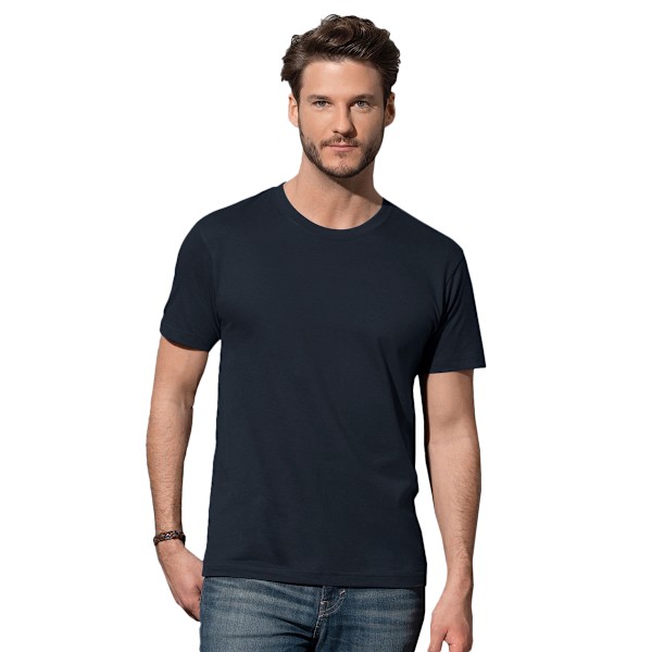 Stedman Herr Comfort T-shirt XL Blå Midnatt Blue Midnight XL