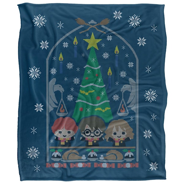 Harry Potter Chibi Julfilt One Size Flerfärgad Multicoloured One Size