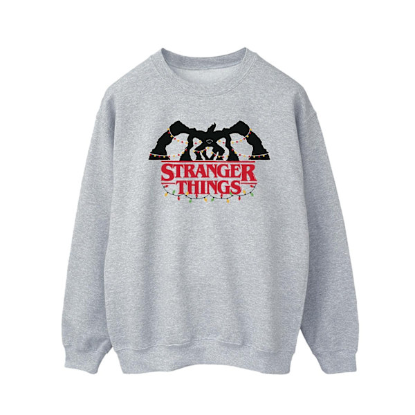 Netflix Herr Stranger Things Demogorgon Julbelysning Sweatshirt Sports Grey L