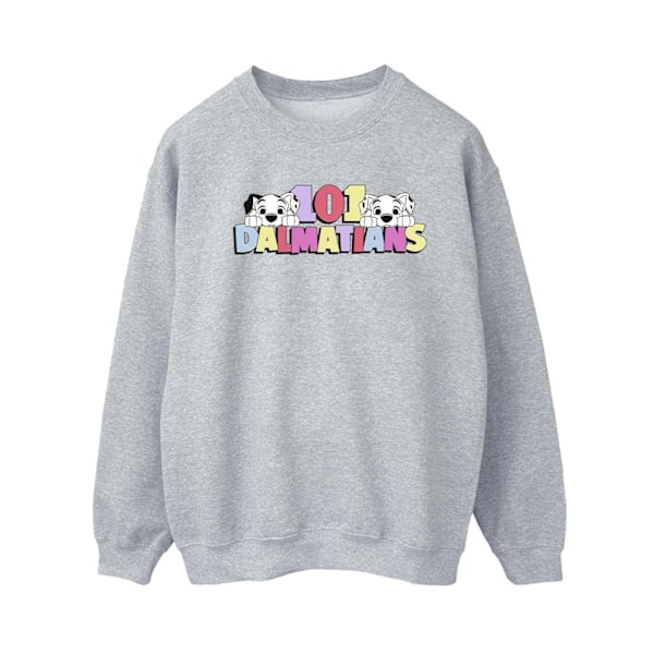 Disney Dam/Kvinnor 101 Dalmatiner Flerfärgad Sweatshirt M S Sports Grey M