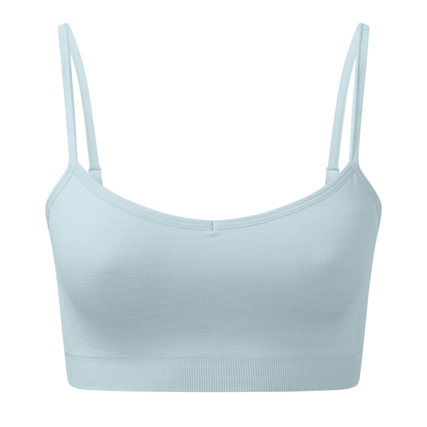 TriDri Dam/Kvinnor Melange Seamless 3D Sport-BH L Sky Blue Sky Blue L