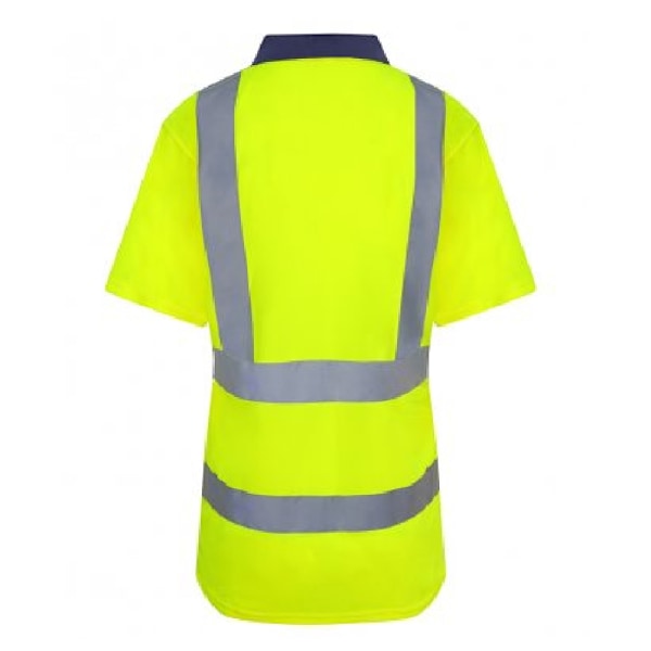 PRO RTX Herr Hög Synlighet Polo Shirt 3XL Gul/Marinblå Yellow/Navy 3XL