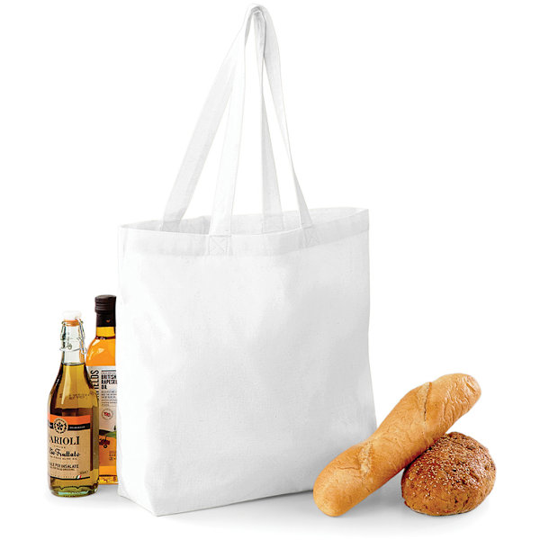 Westford Mill Maxi Tote/Shopper Bag For Life One Size Vit White One Size