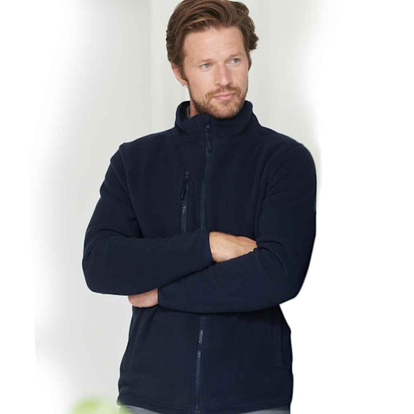 Henbury Unisex Vuxen Återvunnen Polyester Fleecejacka 4XL Marinblå Navy 4XL