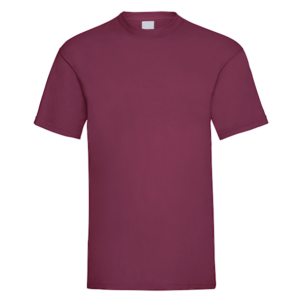 Herr Value Kortärmad Casual T-shirt Liten Oxblood Oxblood Small