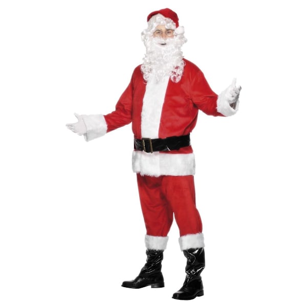Smiffys Herr Deluxe Jultomte Juldräkt M Röd/Vit Red/White M