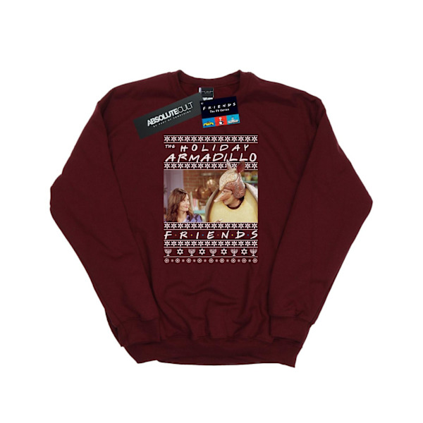 Friends Dam/Damer Fair Isle Holiday Armadillo Sweatshirt M Burgundy M
