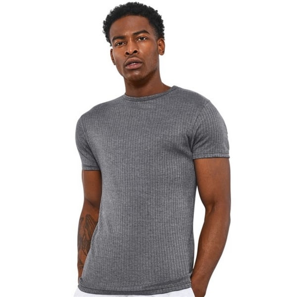 Absolute Apparel Thermal kortärmad t-shirt för män L Charcoal Charcoal L