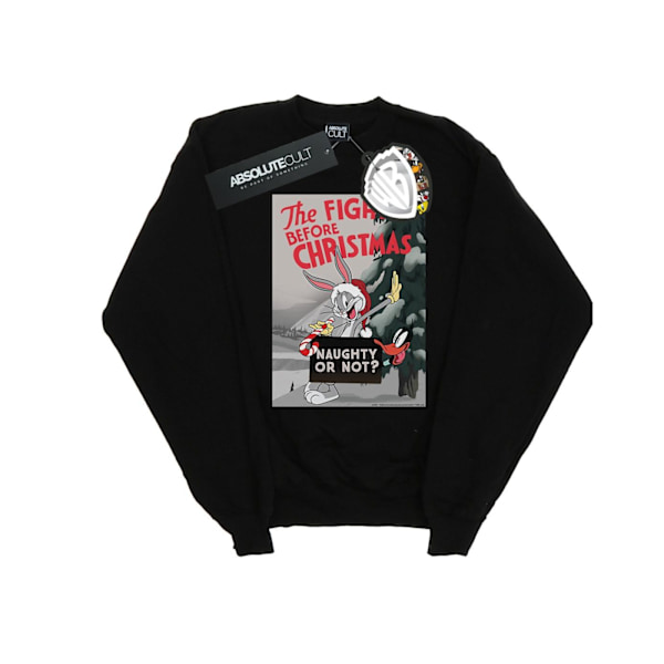 Looney Tunes Dam/Damer The Fight Before Christmas Sweatshirt Black M