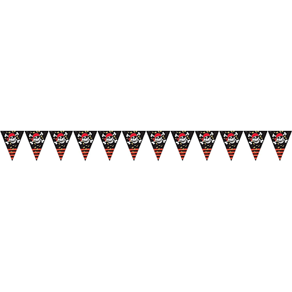 Amscan Jolly Roger Banner En Storlek Svart/Röd/Vit Black/Red/White One Size