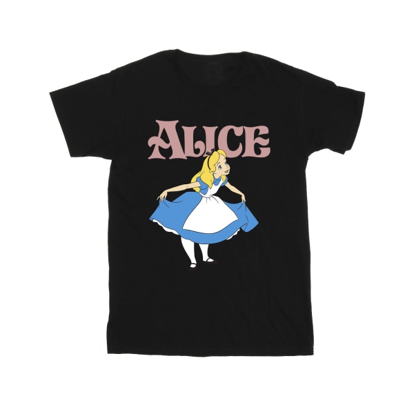 Disney Girls Alice i Underlandet Take A Bow T-shirt i bomull 7-8 Black 7-8 Years