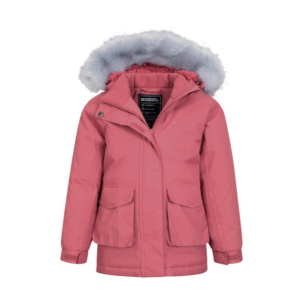 Mountain Warehouse Barn/Barn Logo Vattentålig Jacka för Barn 9-10 År Rosa Pink 9-10 Years