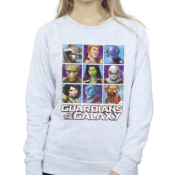 Guardians Of The Galaxy Dam/Damer Karaktär Squares Sweatshirt Sports Grey M