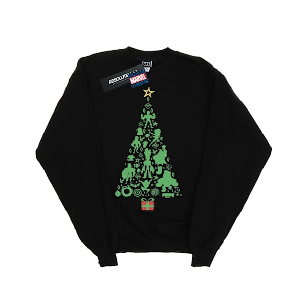 Marvel Dam/Kvinnor Avengers Julgran Sweatshirt S Svart Black S