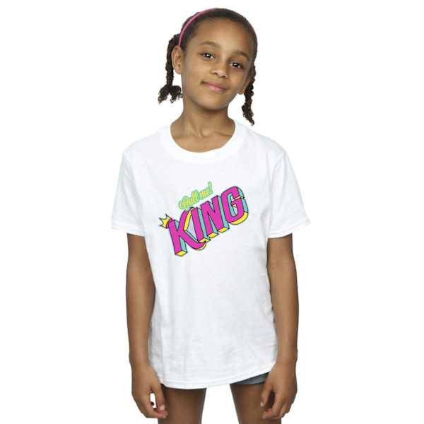 Disney Girls The Lion King Classic King Cotton T-Shirt 7-8 år White 7-8 Years