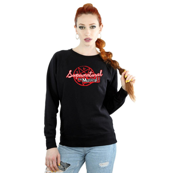 Supernatural Womens/Ladies The Musical Sweatshirt XXL Svart Black XXL