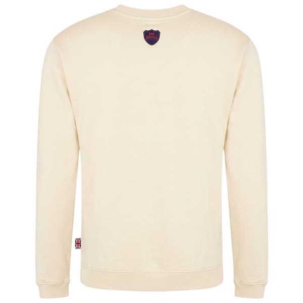 Lonsdale Herr Union Jack Logotyp Tröja L Vanilj Vanilla L