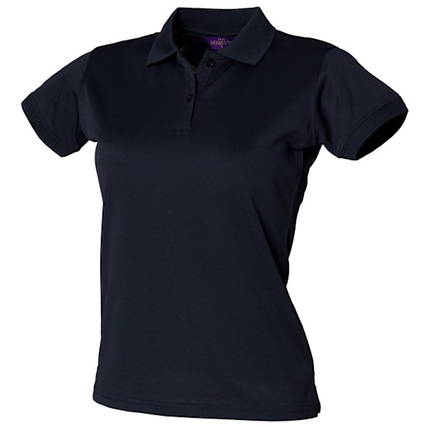 Henbury Dam/Dam Coolplus® Figursydd Pikétröja XS Marinblå Navy XS