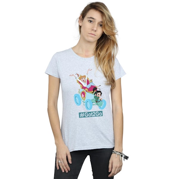 Disney Dam/Kvinnor Wreck It Ralph Askungen Och Vanellope Co Sports Grey XXL