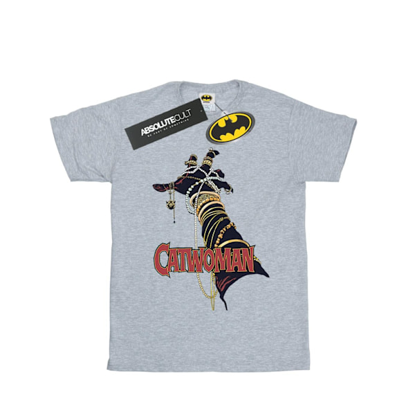 DC Comics Girls Batman Catwoman Friday Bomull T-shirt 5-6 år Sports Grey 5-6 Years